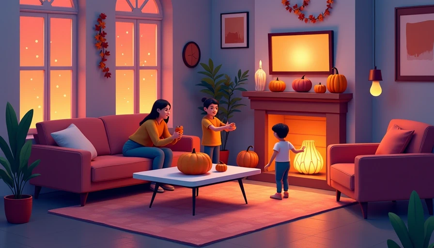 Visual context for autumn home decorating ideas