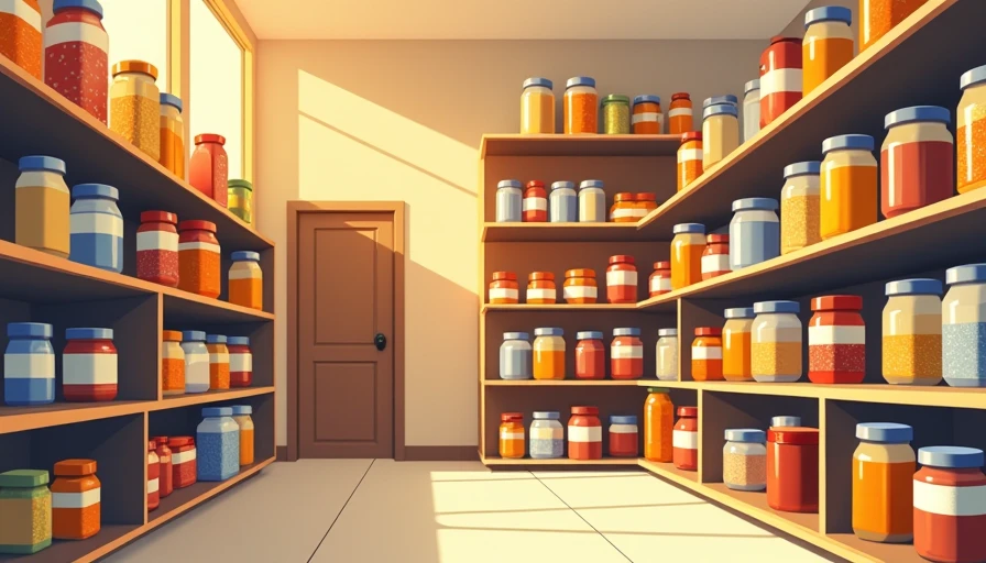 Illustration for kitchen pantry pantry
