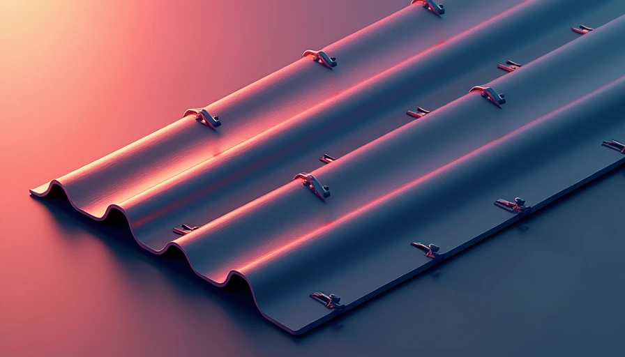 Illustration for metal roofing texture