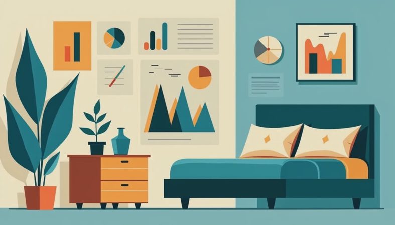 How to Design a Calming Blue Bedroom Room on a Family Budget
