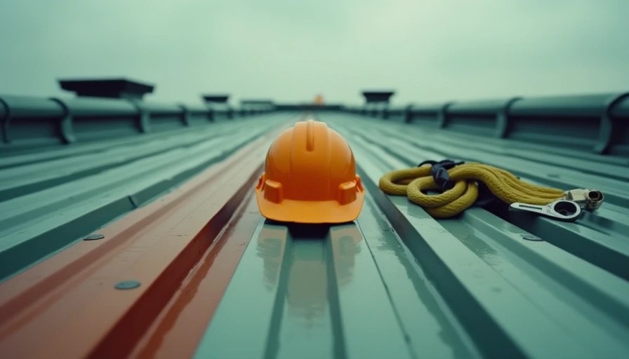 Visual context for can you walk on metal roofing
